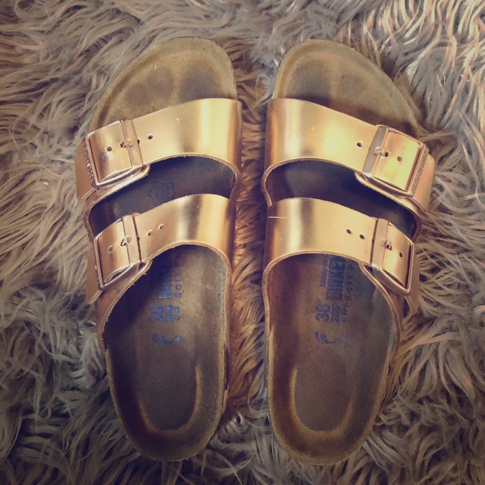 Rose Gold Birkenstock AUTHENTIC